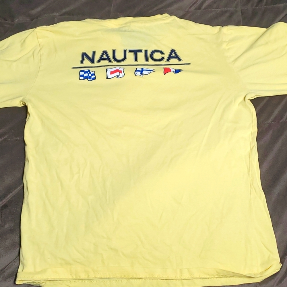 Yellow Nautica Long Sleeve T-Shirt